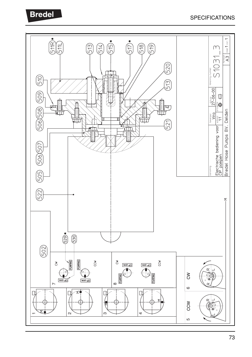 Specifications 73 | Watson-Marlow SP40 User Manual | Page 76 / 86
