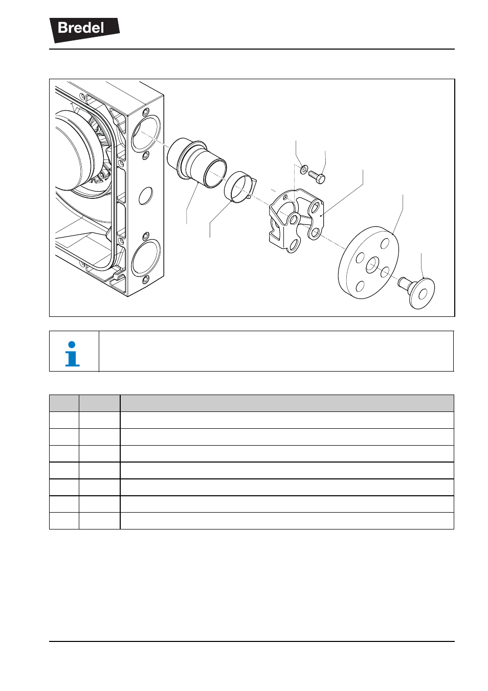 8 flange assembly with insert with collar | Watson-Marlow APEX10 User Manual | Page 67 / 72