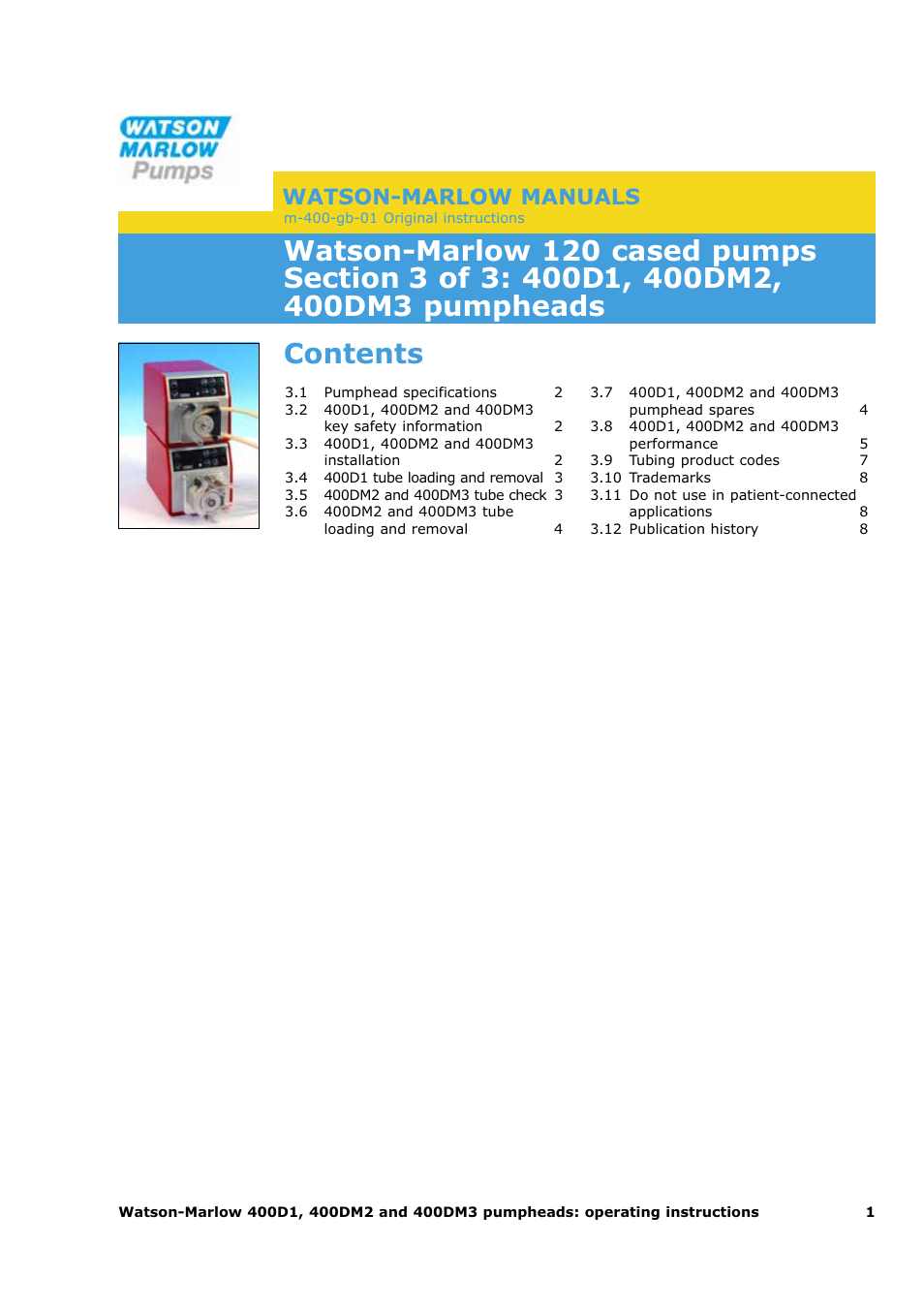 Watson-Marlow 120U/D1 User Manual | Page 29 / 36