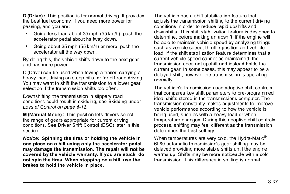 Cadillac 2010 Escalade EXT User Manual | Page 139 / 580