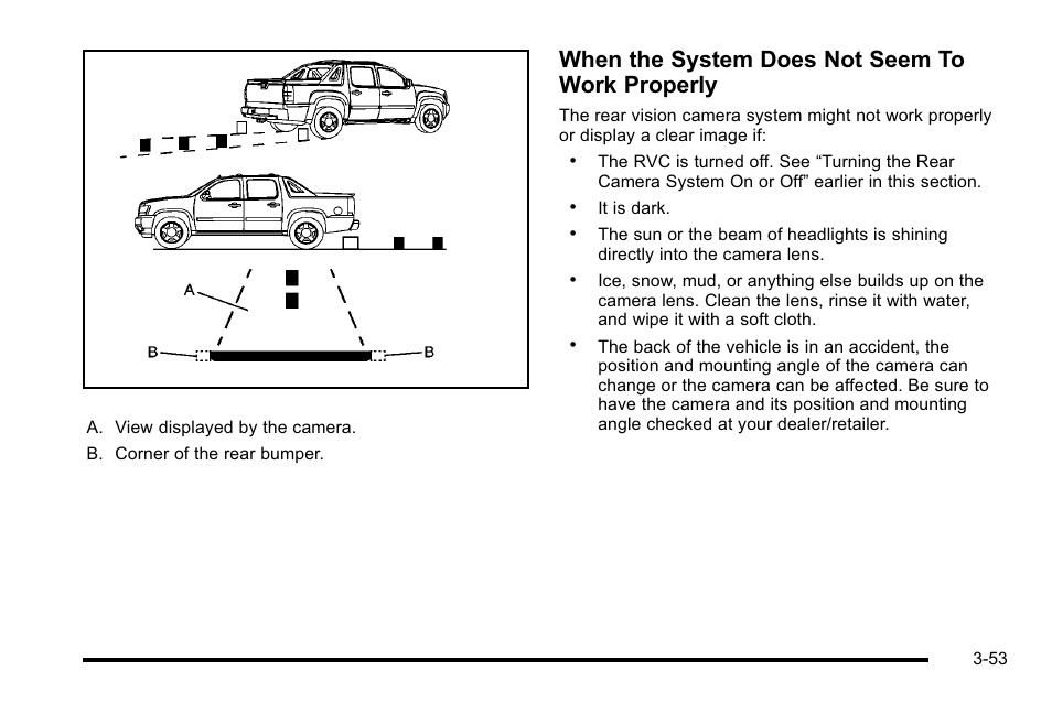 When the system does not seem to work properly | Cadillac 2010 Escalade EXT User Manual | Page 155 / 580