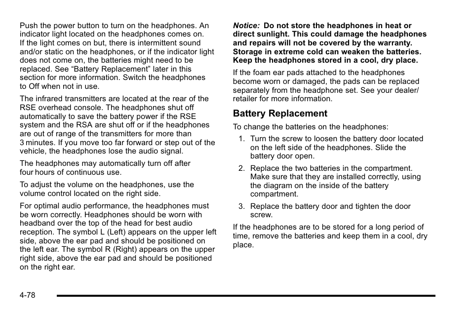 Battery replacement | Cadillac 2010 Escalade EXT User Manual | Page 258 / 580