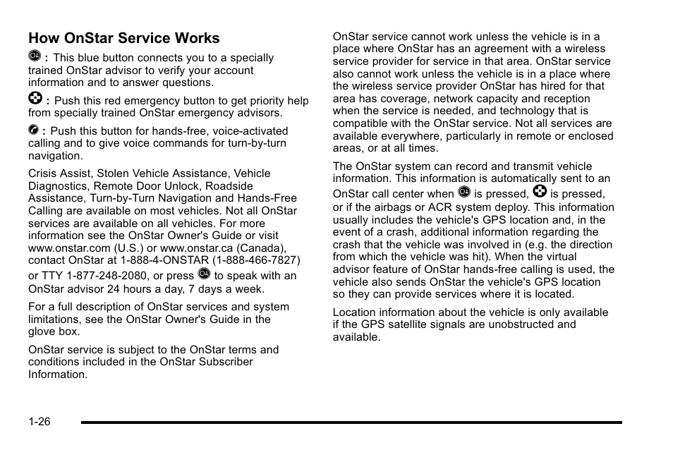 How onstar service works q | Cadillac 2010 Escalade EXT User Manual | Page 32 / 580