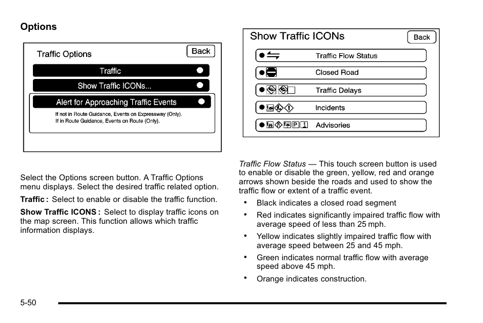 Options | Cadillac 2010 Escalade EXT User Manual | Page 320 / 580