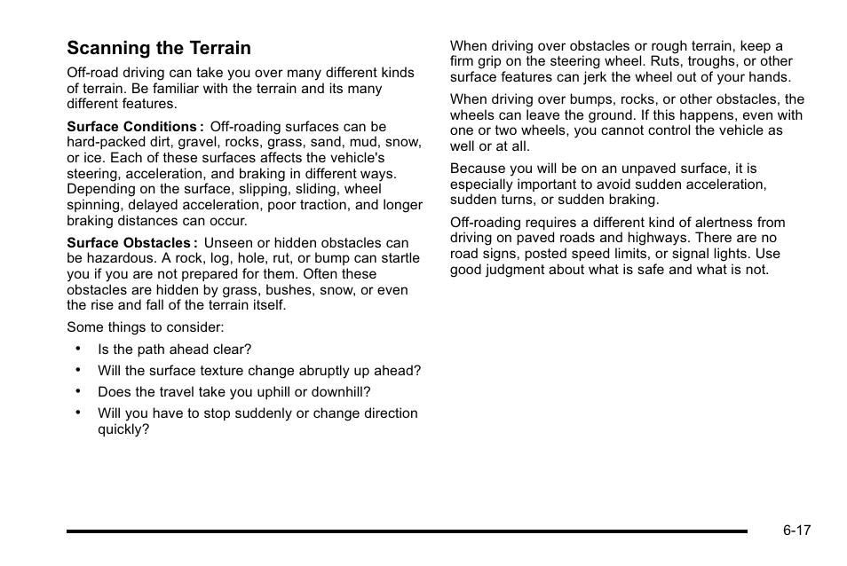 Scanning the terrain | Cadillac 2010 Escalade EXT User Manual | Page 377 / 580