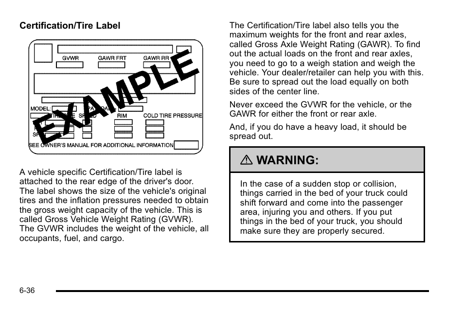 Warning | Cadillac 2010 Escalade EXT User Manual | Page 396 / 580