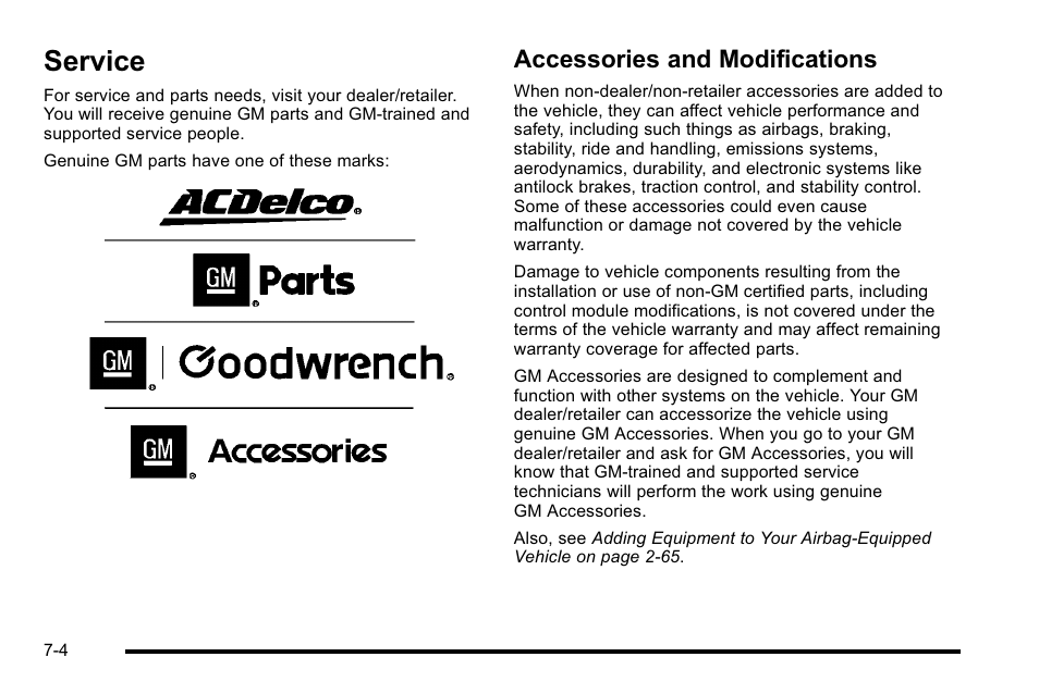 Service, Accessories and modifications, Service -4 | Electrical, Accessories and modifications -4 | Cadillac 2010 Escalade EXT User Manual | Page 418 / 580