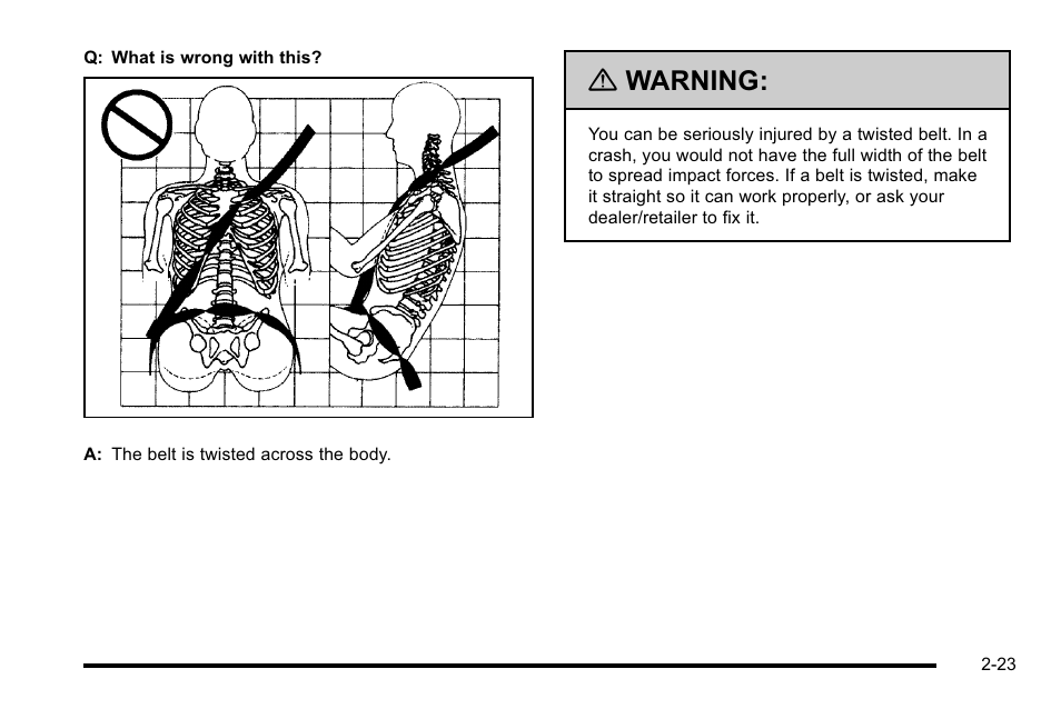 Warning | Cadillac 2010 Escalade EXT User Manual | Page 57 / 580