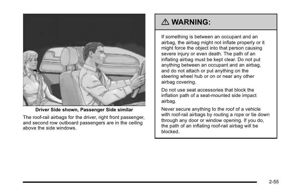 Warning | Cadillac 2010 Escalade EXT User Manual | Page 89 / 580