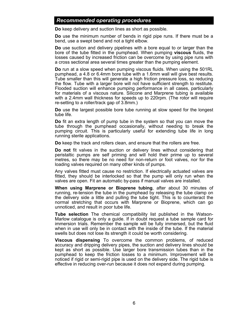 Watson-Marlow 501RL User Manual | Page 5 / 21