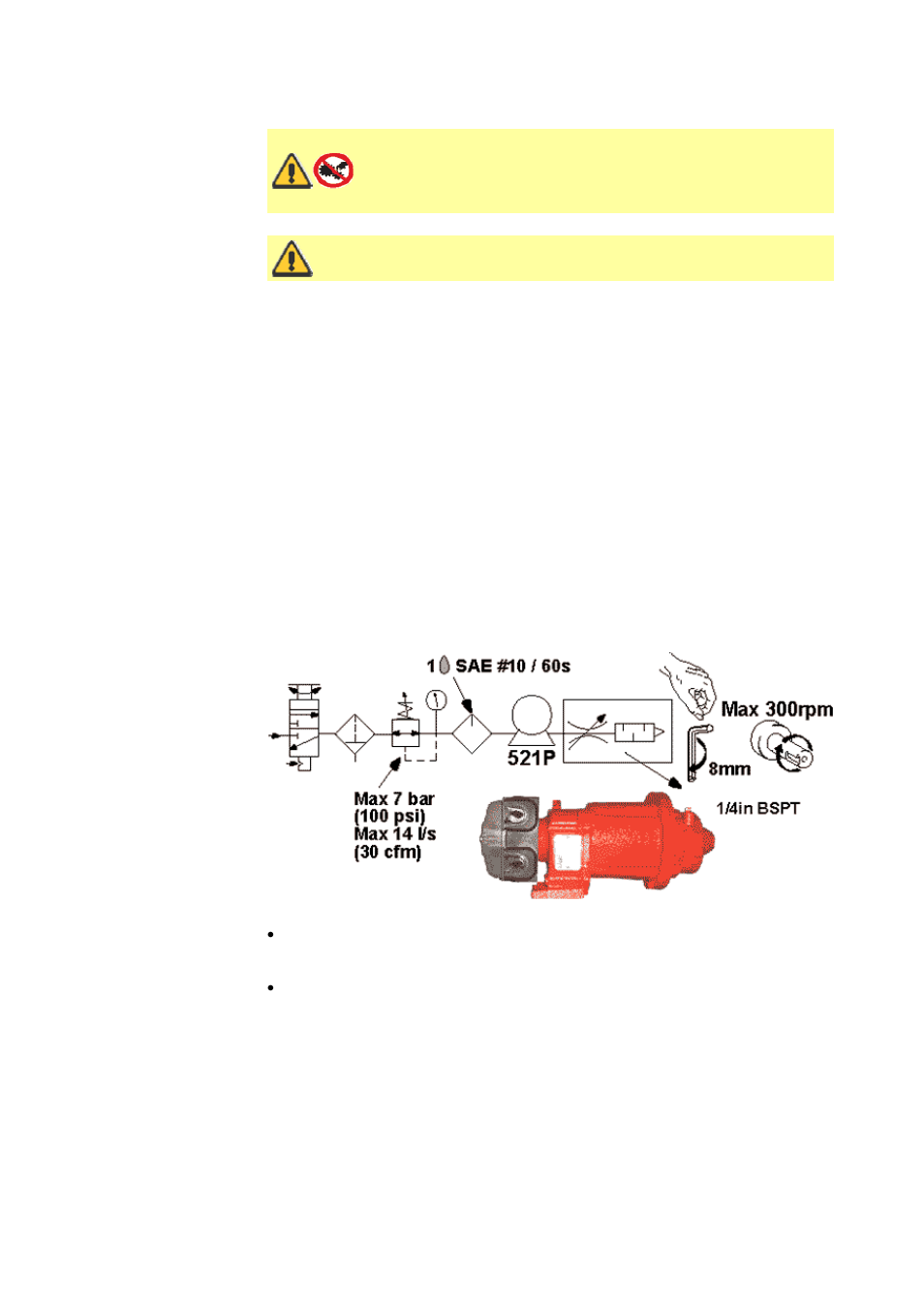 11 air motors, 1 air motors: installation, 2 air motors: lubrication | Watson-Marlow 521CC User Manual | Page 17 / 47