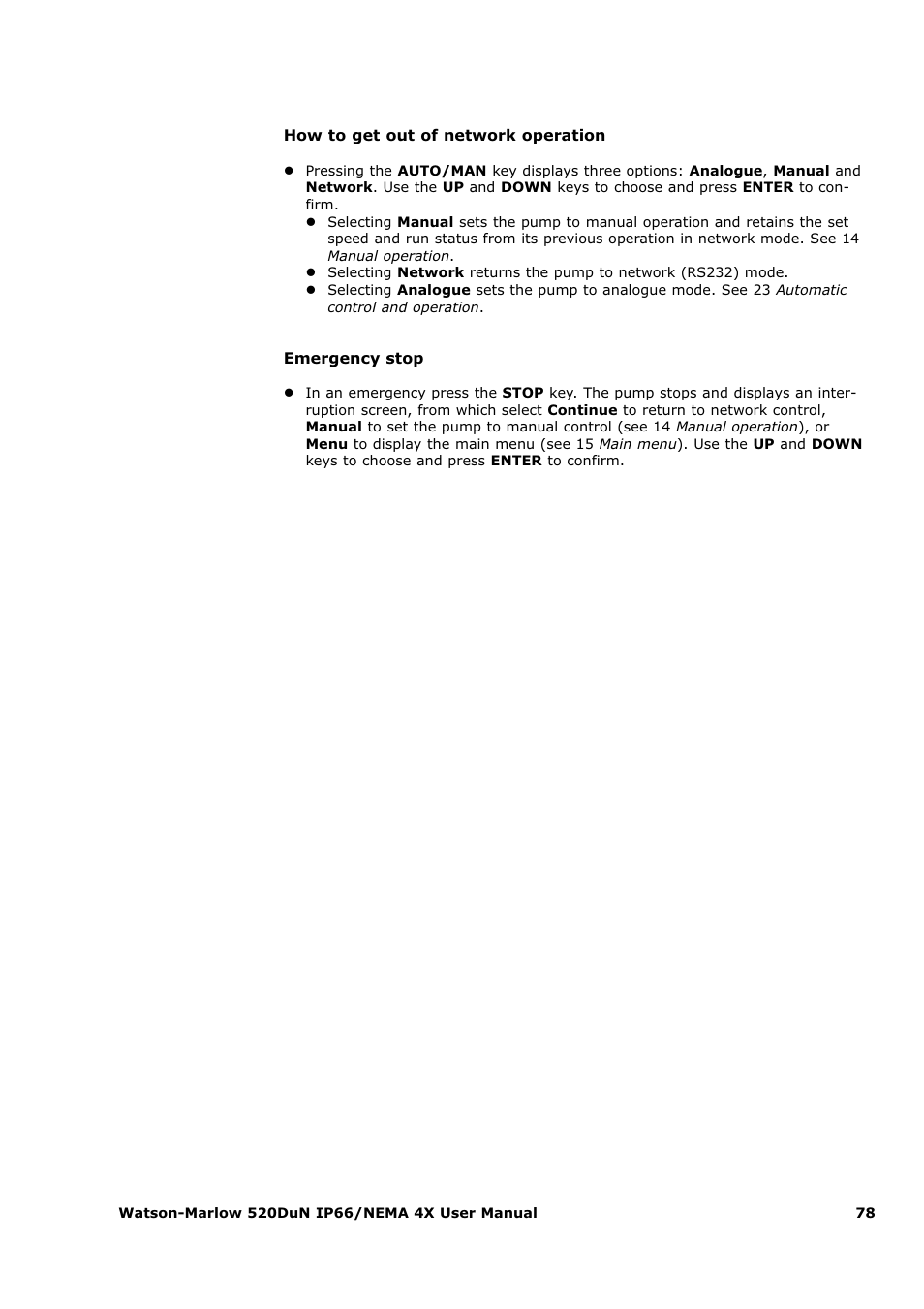 Watson-Marlow 520Du User Manual | Page 78 / 107