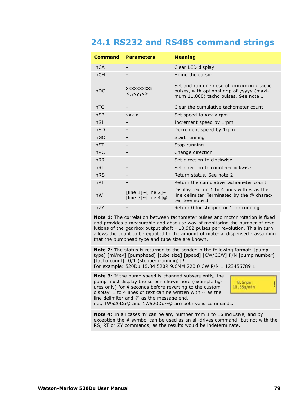 Watson-Marlow 520Du User Manual | Page 79 / 107