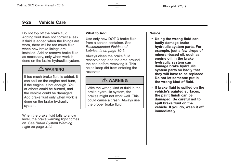 Cadillac SRX 2010 User Manual | Page 332 / 468