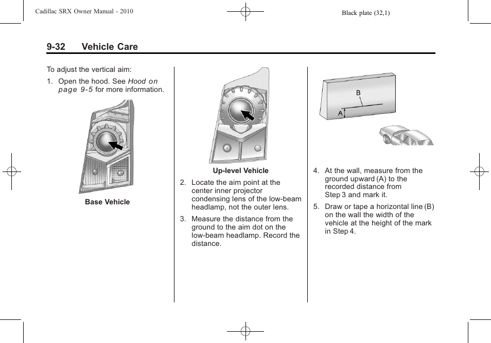 32 vehicle care | Cadillac SRX 2010 User Manual | Page 338 / 468