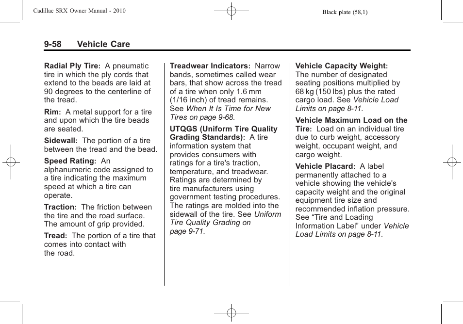 Cadillac SRX 2010 User Manual | Page 364 / 468