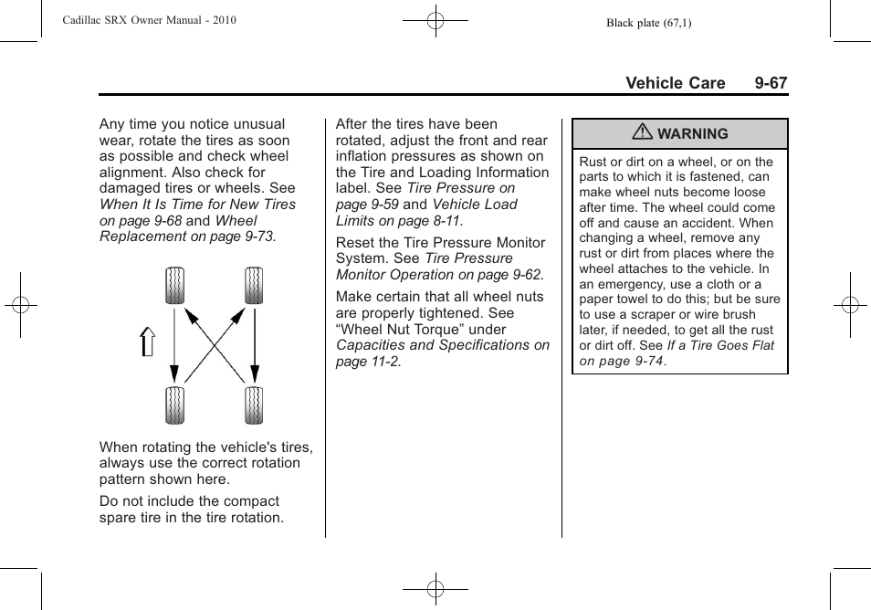 Cadillac SRX 2010 User Manual | Page 373 / 468