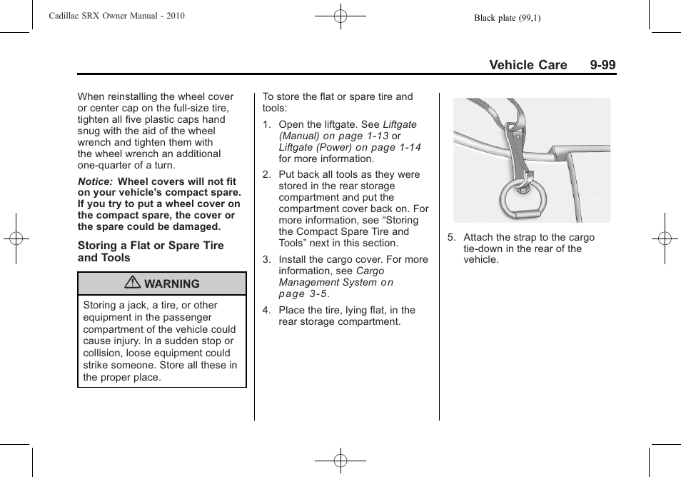 Cadillac SRX 2010 User Manual | Page 405 / 468