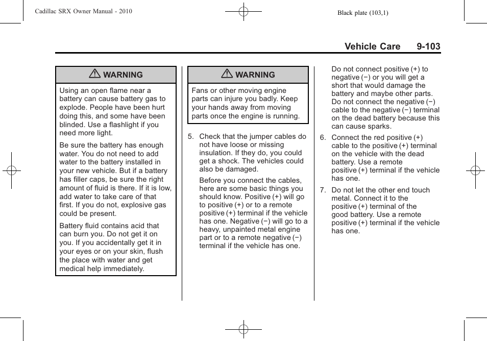 Cadillac SRX 2010 User Manual | Page 409 / 468