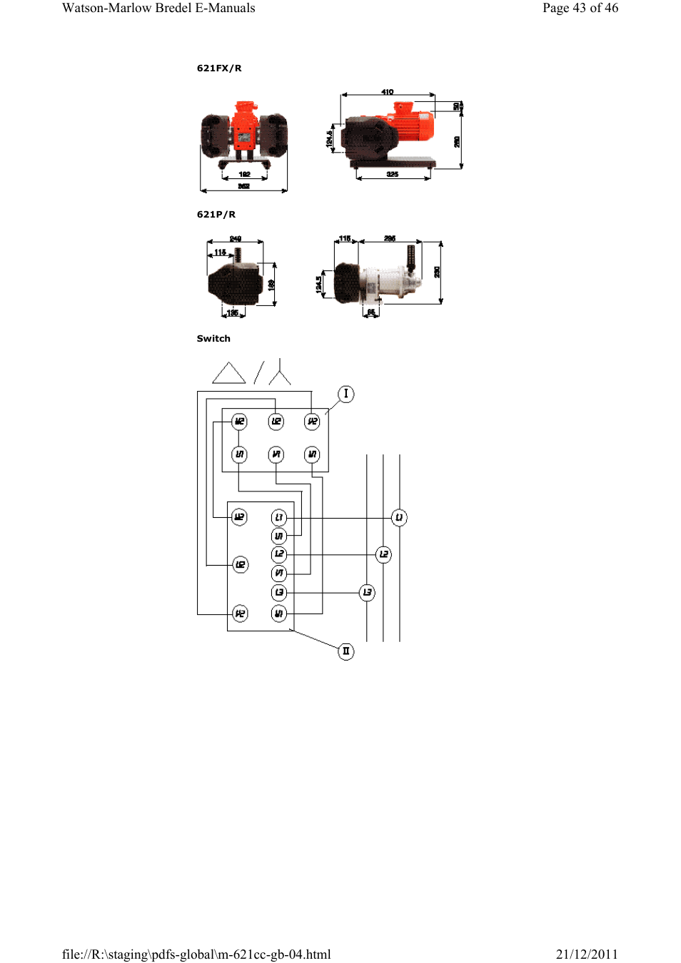 Watson-Marlow 621CC User Manual | Page 43 / 46