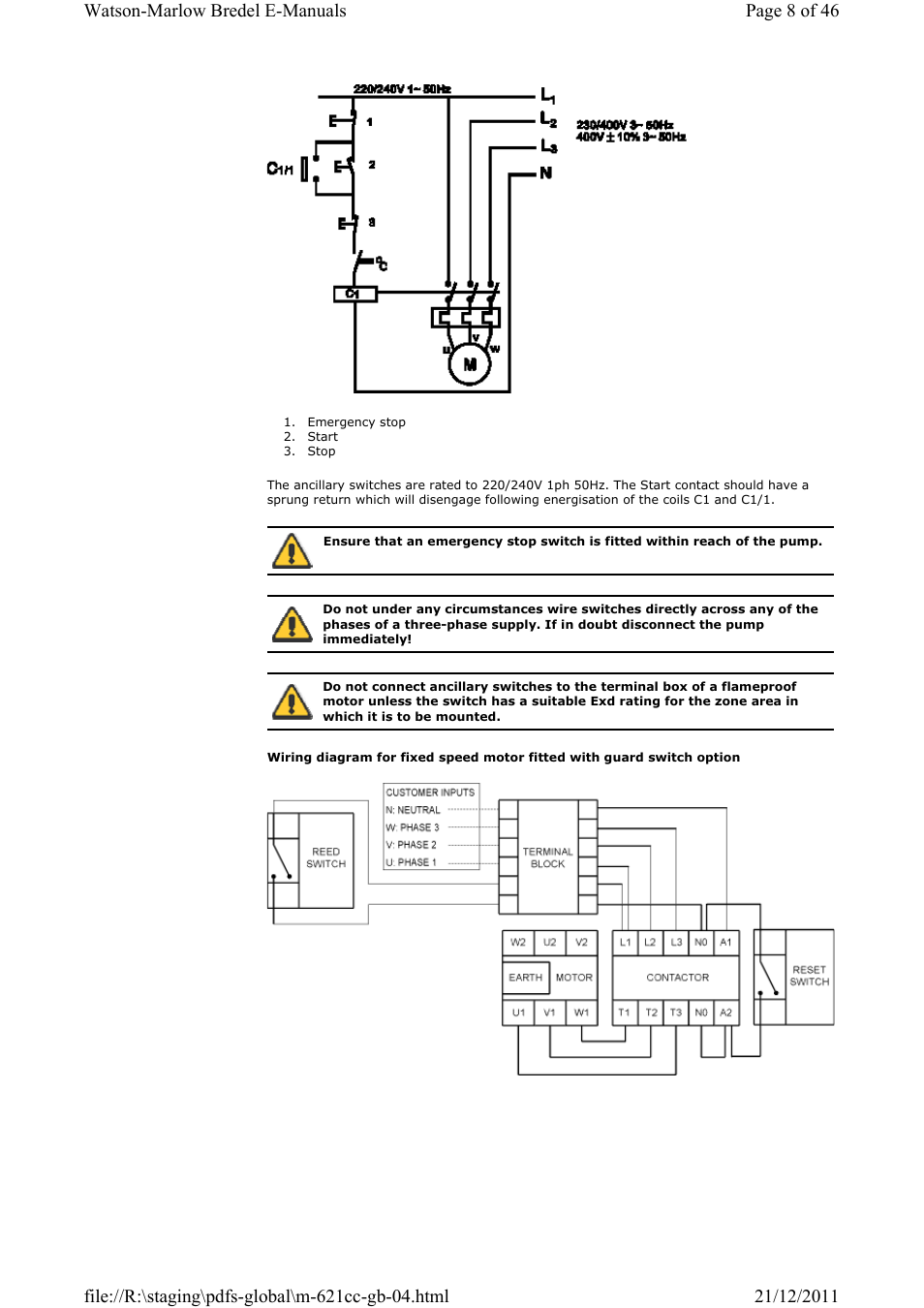 Watson-Marlow 621CC User Manual | Page 8 / 46