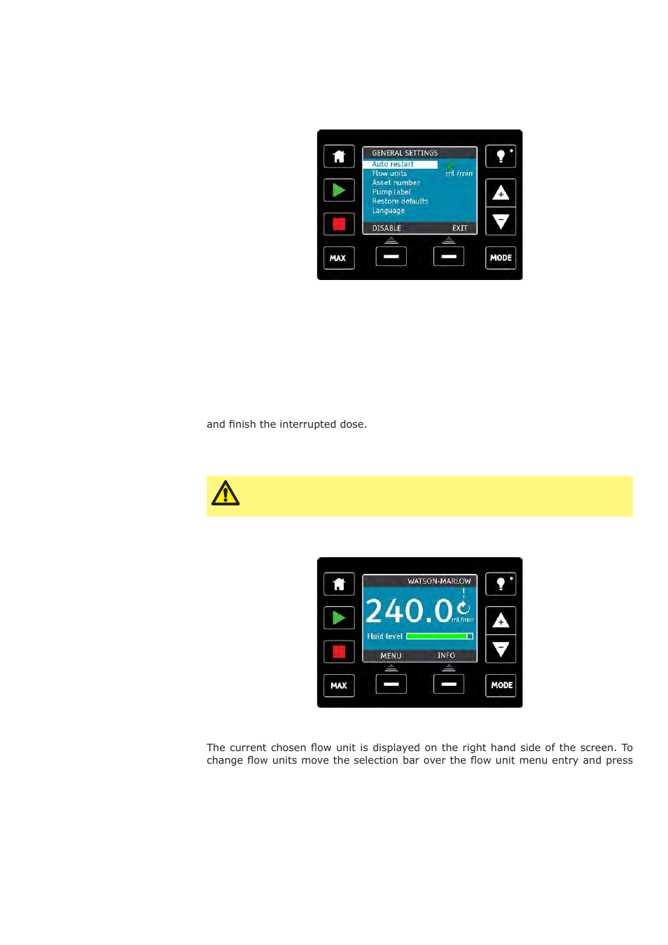 3 general settings | Watson-Marlow Qdos30 User Manual | Page 48 / 66