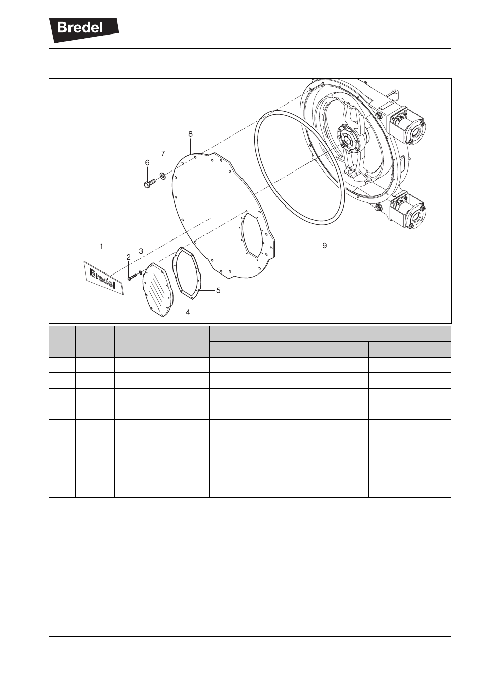 3 cover assembly | Watson-Marlow Bredel 265 User Manual | Page 83 / 96