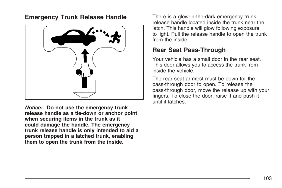 Cadillac 2007 DTS User Manual | Page 103 / 508