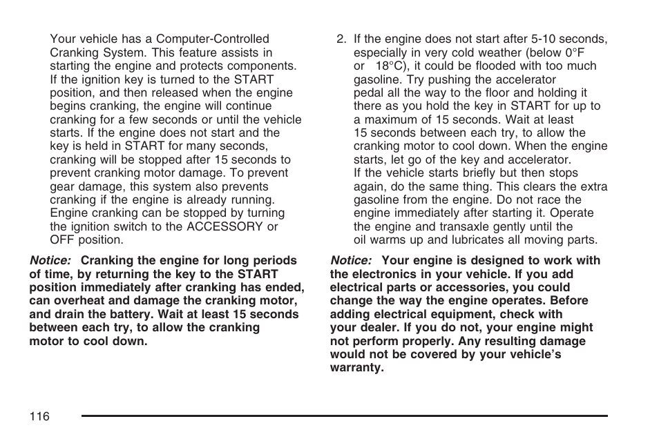 Cadillac 2007 DTS User Manual | Page 116 / 508