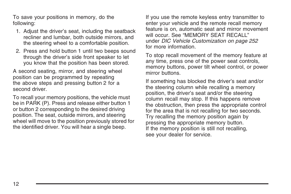 Cadillac 2007 DTS User Manual | Page 12 / 508