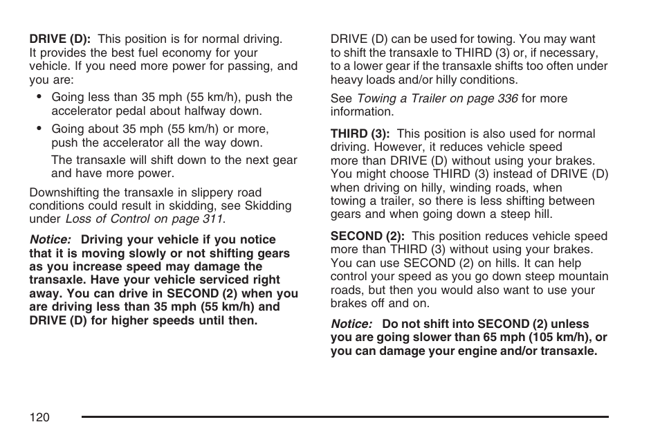 Cadillac 2007 DTS User Manual | Page 120 / 508