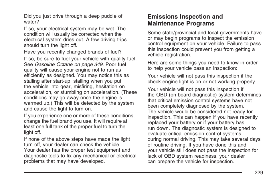 Cadillac 2007 DTS User Manual | Page 229 / 508