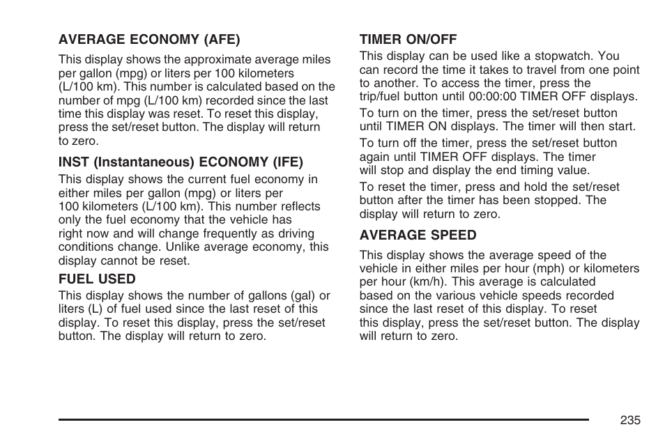 Cadillac 2007 DTS User Manual | Page 235 / 508