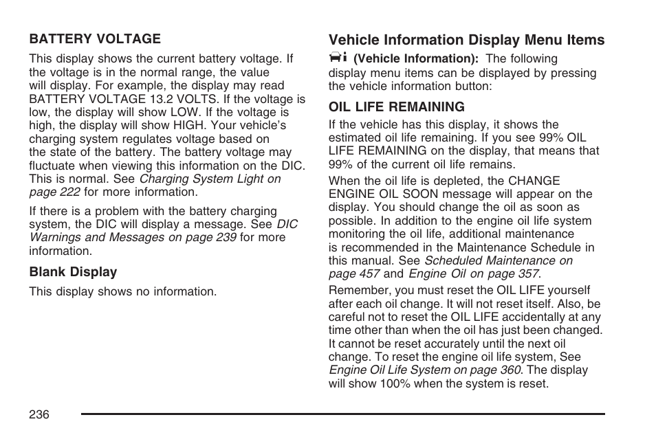 Cadillac 2007 DTS User Manual | Page 236 / 508