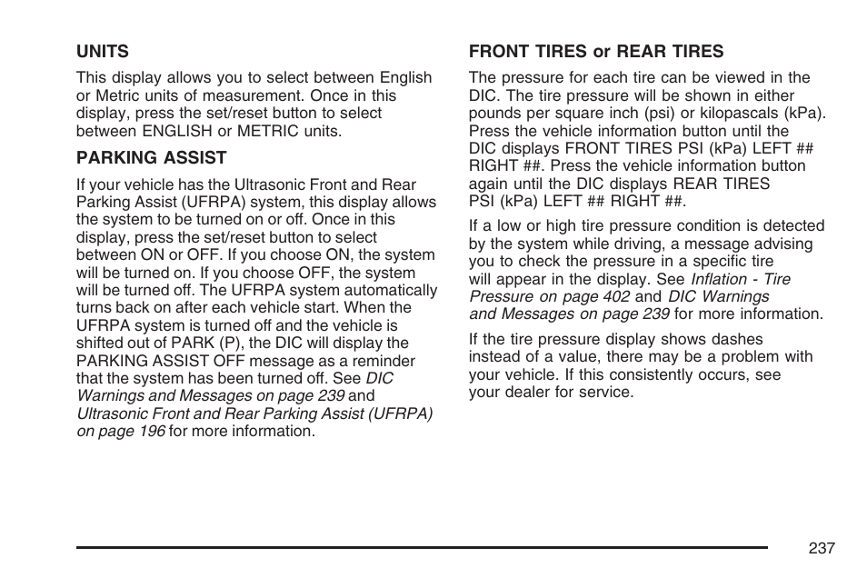 Cadillac 2007 DTS User Manual | Page 237 / 508