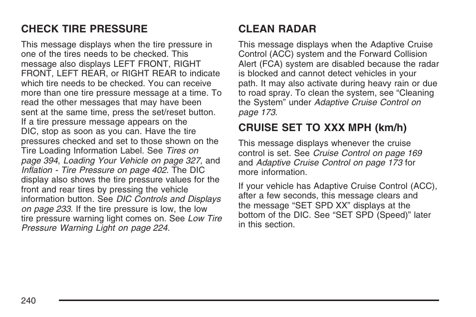 Cadillac 2007 DTS User Manual | Page 240 / 508