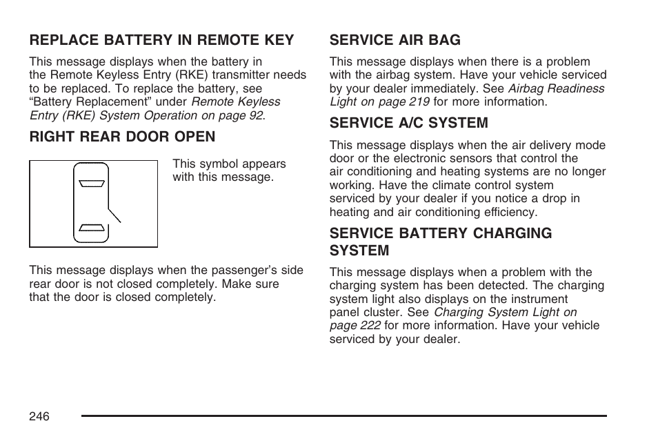 Cadillac 2007 DTS User Manual | Page 246 / 508