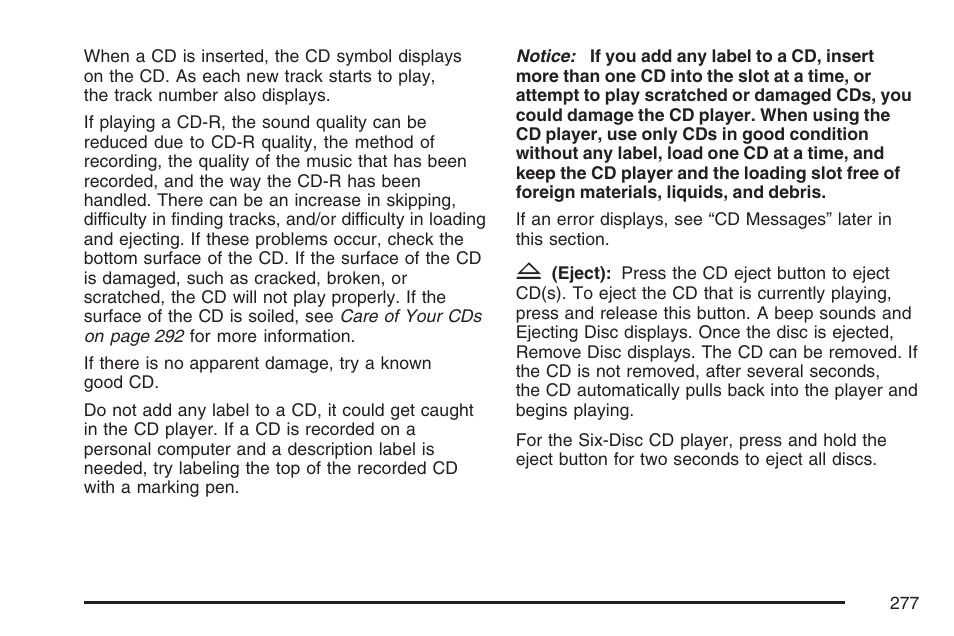 Cadillac 2007 DTS User Manual | Page 277 / 508