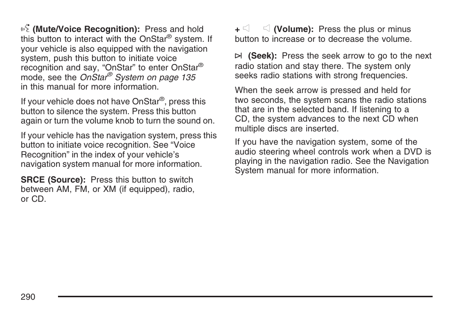 Cadillac 2007 DTS User Manual | Page 290 / 508