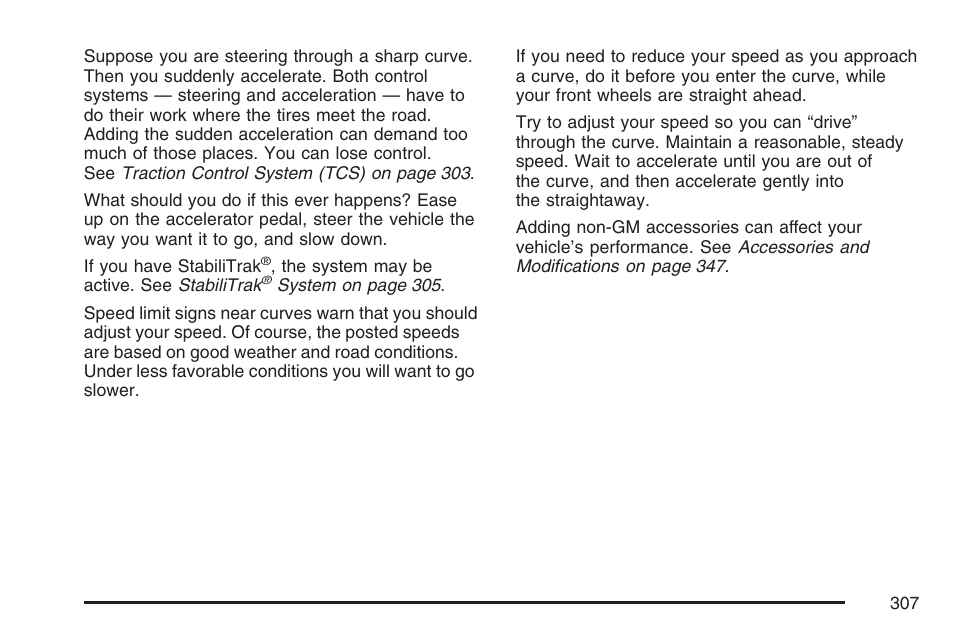 Cadillac 2007 DTS User Manual | Page 307 / 508