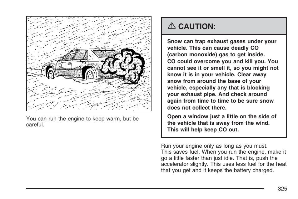 Caution | Cadillac 2007 DTS User Manual | Page 325 / 508