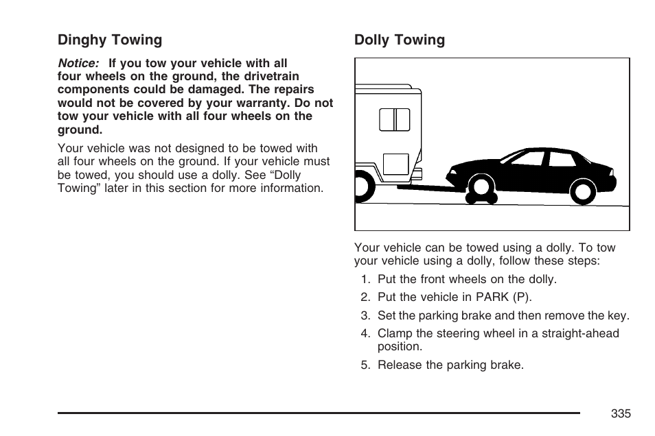 Cadillac 2007 DTS User Manual | Page 335 / 508