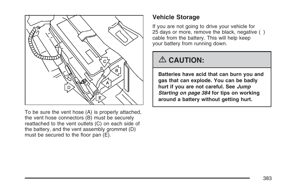 Caution | Cadillac 2007 DTS User Manual | Page 383 / 508