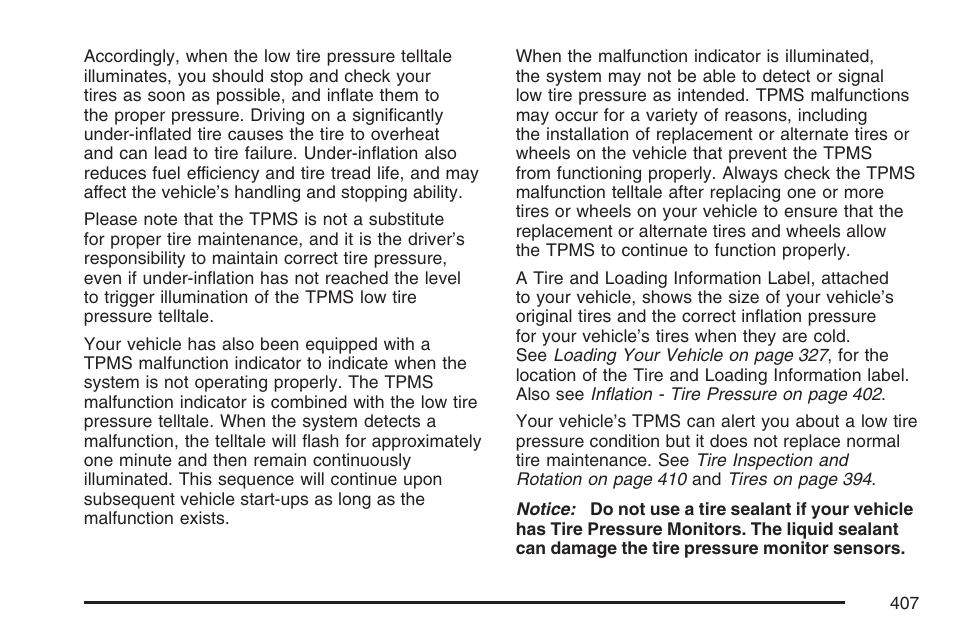 Cadillac 2007 DTS User Manual | Page 407 / 508