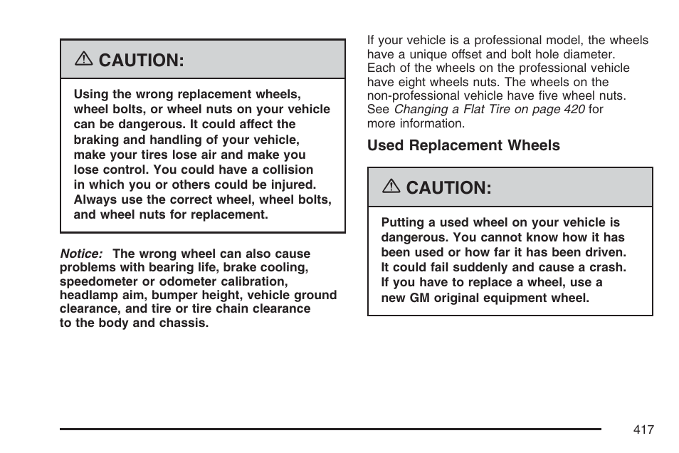 Cadillac 2007 DTS User Manual | Page 417 / 508