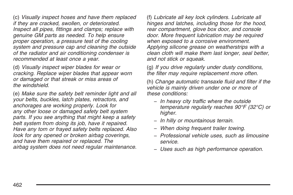 Cadillac 2007 DTS User Manual | Page 462 / 508