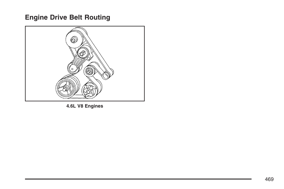 Engine drive belt routing | Cadillac 2007 DTS User Manual | Page 469 / 508