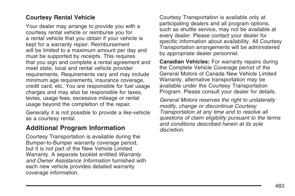 Cadillac 2007 DTS User Manual | Page 483 / 508