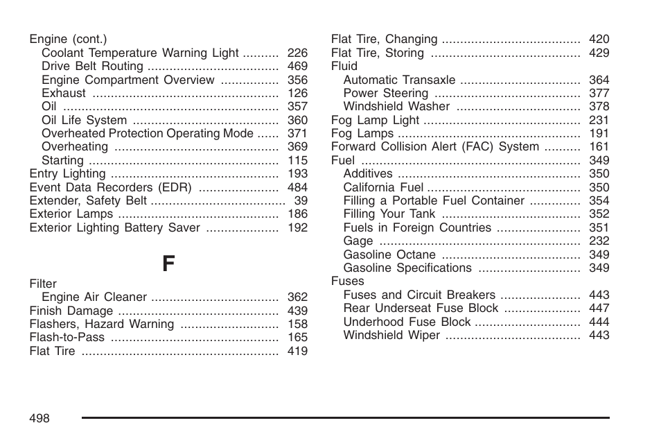 Cadillac 2007 DTS User Manual | Page 498 / 508