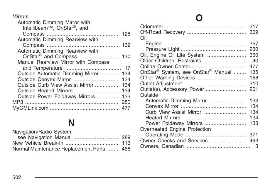 Cadillac 2007 DTS User Manual | Page 502 / 508